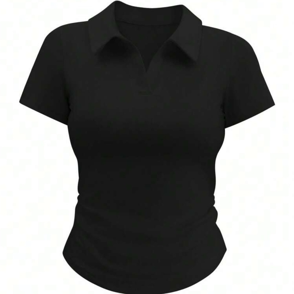 Classic Black Women's Polo Shirt